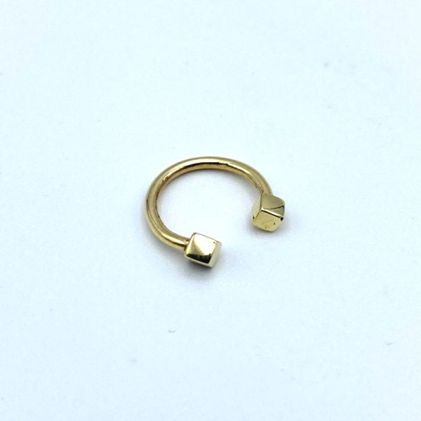 14 Ayar Altın Kaş Dudak Piercing | PRC109 | Gold Piedra