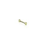 14 Ayar Altın Küp Düz Bar Piercing 14mm