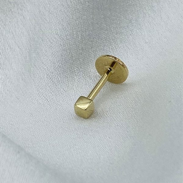 Kulak Dil 14 Ayar Altın Piercing | PRC118 | Gold Piedra