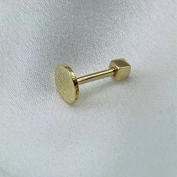 Kulak Dil 14 Ayar Altın Piercing | PRC118 | Gold Piedra