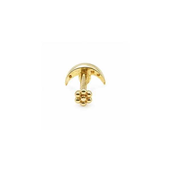 Ay Modeli Altın Tragus Piercing Ay Modeli Altın Tragus Piercing
