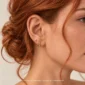 Ay Modeli Altın Tragus Piercing