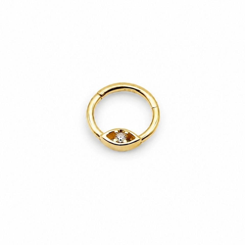 Halka Göz Modeli Altın Helix Piercing | TRG00057
