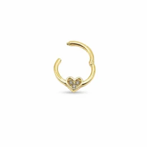 Kalpli Halka Altın Helix Piercing