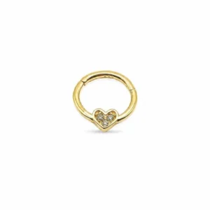 Kalpli Halka Altın Helix Piercing