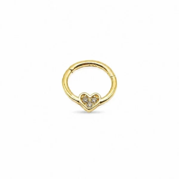 Kalpli Halka Altın Helix Piercing