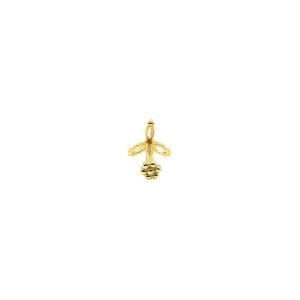 Rüzgar Gülü Modeli Altın Tragus Piercing
