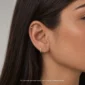 Sıra Taşlı 14 Ayar Altın Tragus
