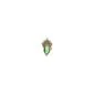 Yeşil Taşlı 14 Ayar Altın Tragus Piercing