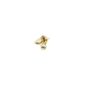Yeşil Taşlı 14 Ayar Altın Tragus Piercing