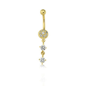 Taşlı Sallantılı Göbek Piercing | PRC165