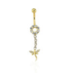 Taşlı Yusufçuk Sallantılı Piercing
