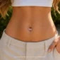 Yusufçuk Modeli Altın Göbek Piercing | GPRC134