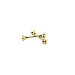 Kemik Uçlu Düz Altın Piercing | PRC111