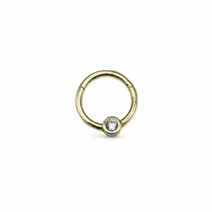 Halka Taşlı Helix Piercing