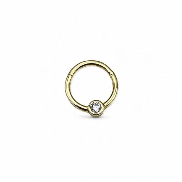 Halka Taşlı Helix Piercing