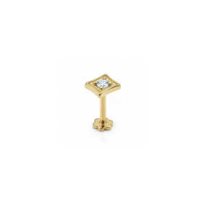 Kare Taşlı Tragus Piercing
