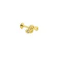 Sol Anahtarı Altın Tragus Piercing