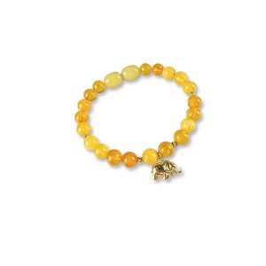 Fil Charm Bebek Kehribar Bileklik | 25BL92