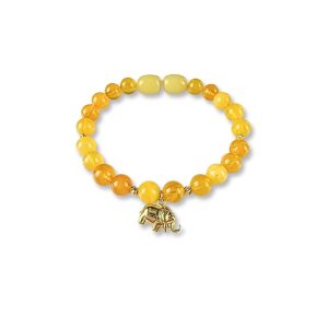 Fil Charm Bebek Kehribar Bileklik | 25BL92