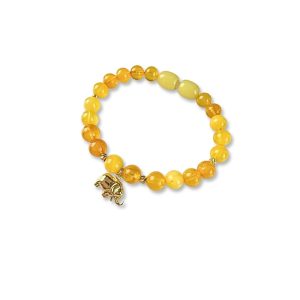 Fil Charm Bebek Kehribar Bileklik | 25BL92
