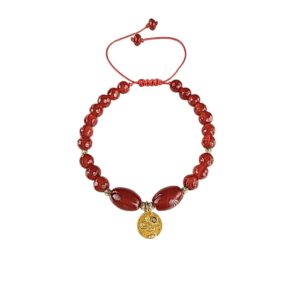 Altın Tuğra Charm Akik Taşı Bileklik | 25BL43