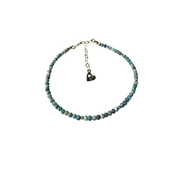 İnce Apatit 14K Altın Bileklik | 25BL175 İnce Apatit 14K Altın Bileklik | 25BL175