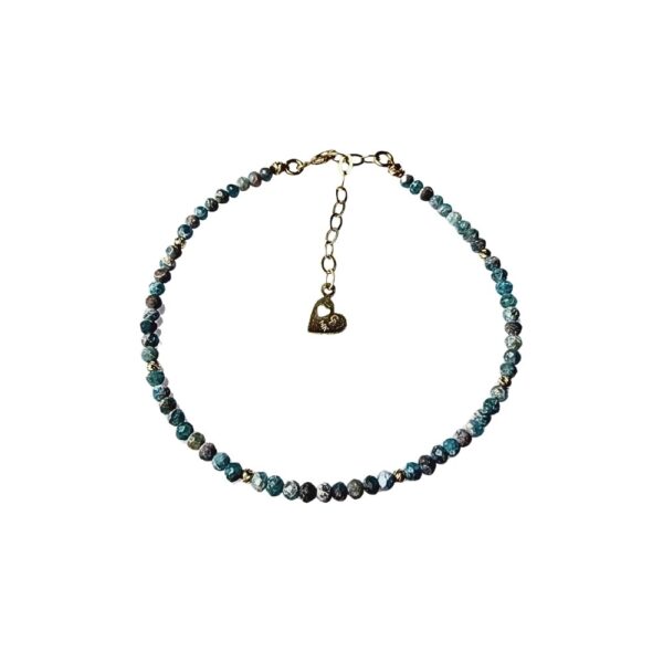 İnce Apatit 14K Altın Bileklik | 25BL175 İnce Apatit 14K Altın Bileklik | 25BL175