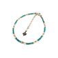 İnci ve Firuze Taşlı Altın Bileklik | 25BL67