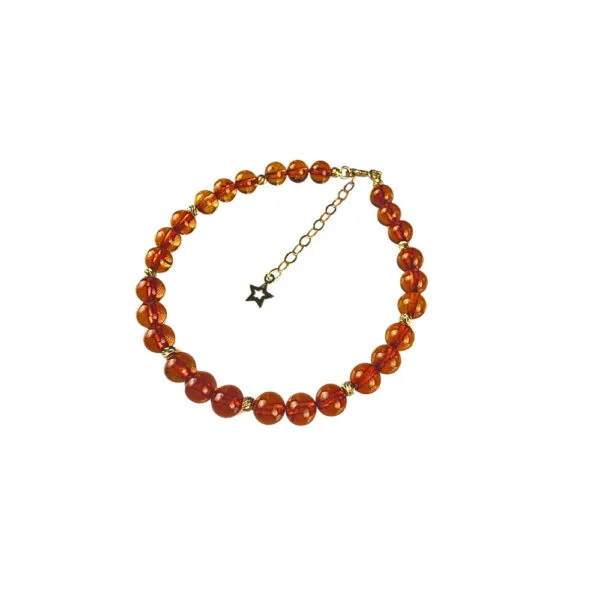 Damla Kehribar Altın Bileklik | 25BL76 Damla Kehribar Altın Bileklik | 25BL76