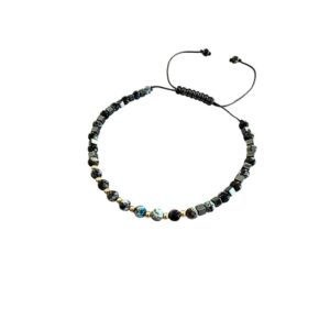 Hematit Taşı Altın Bileklik | 25BL225