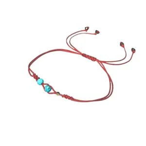 Firuze Taşlı Altın Şans Bilekliği | 25BL310