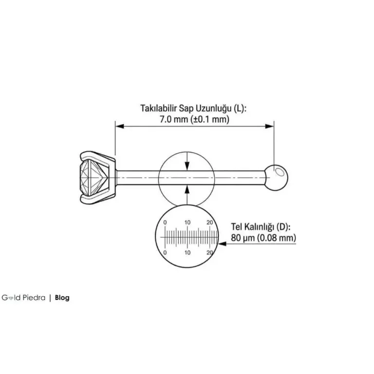 Hızma üretiminde 80 mikron (0.8mm) tel kalınlığı ölçüm standardı ve teknik detayları.