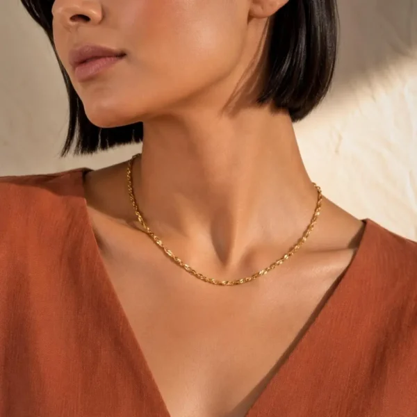 Twist Burma Altın Zincir Kolye Twist Burma Altın Zincir Kolye