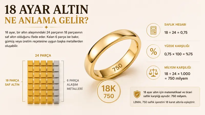 18 ayar altın ne anlama gelir?
