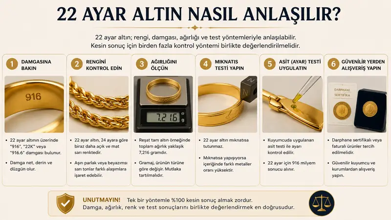 22 ayar altın nasıl anlaşılır?