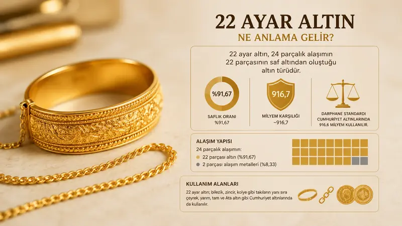 22 ayar altın ne anlama gelir?