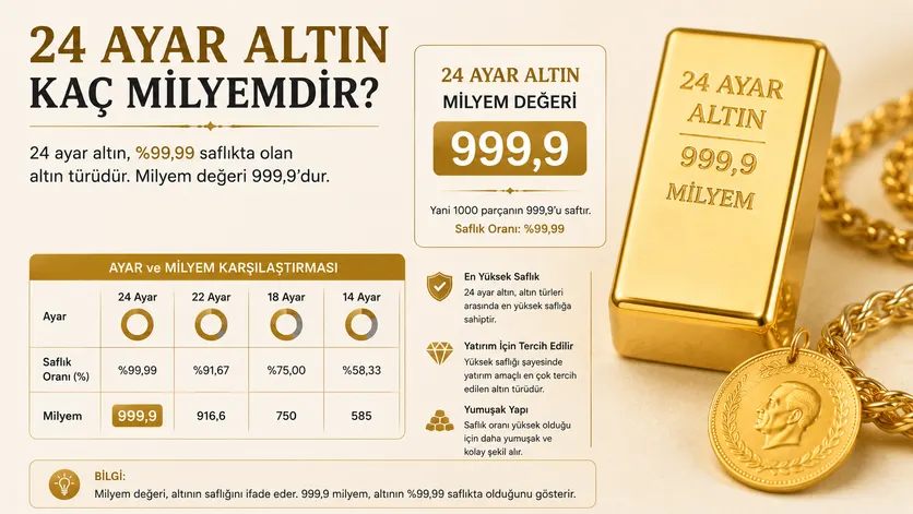 24 ayar altın kaç milyemdir?