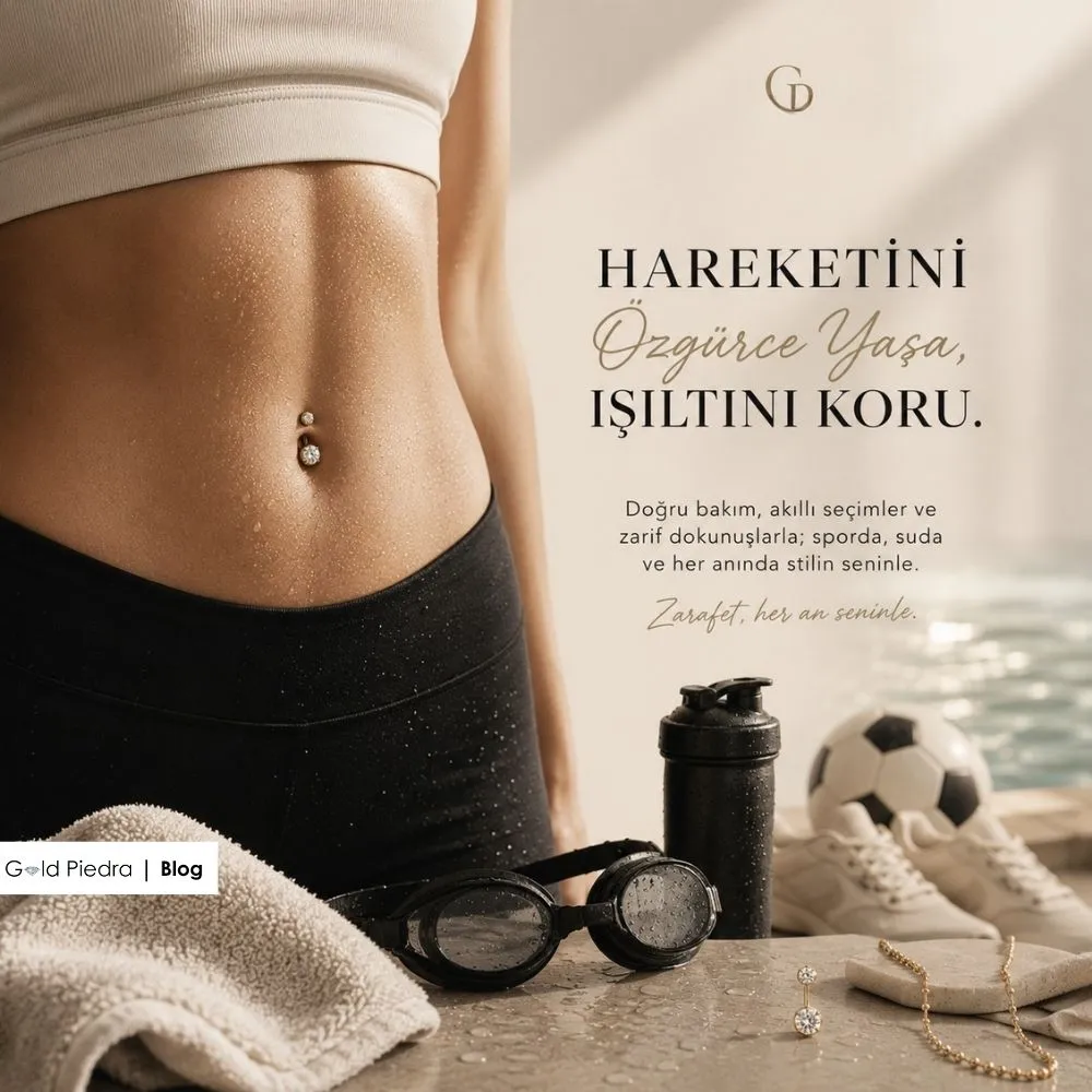 Fitness, boks, futbol ve yüzme gibi farklı spor branşlarında göbek piercing güvenliği için alınması gereken stratejik önlemler.