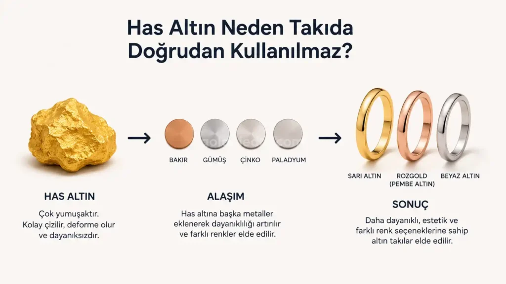 Has Altın Neden Takıda Kullanılmaz