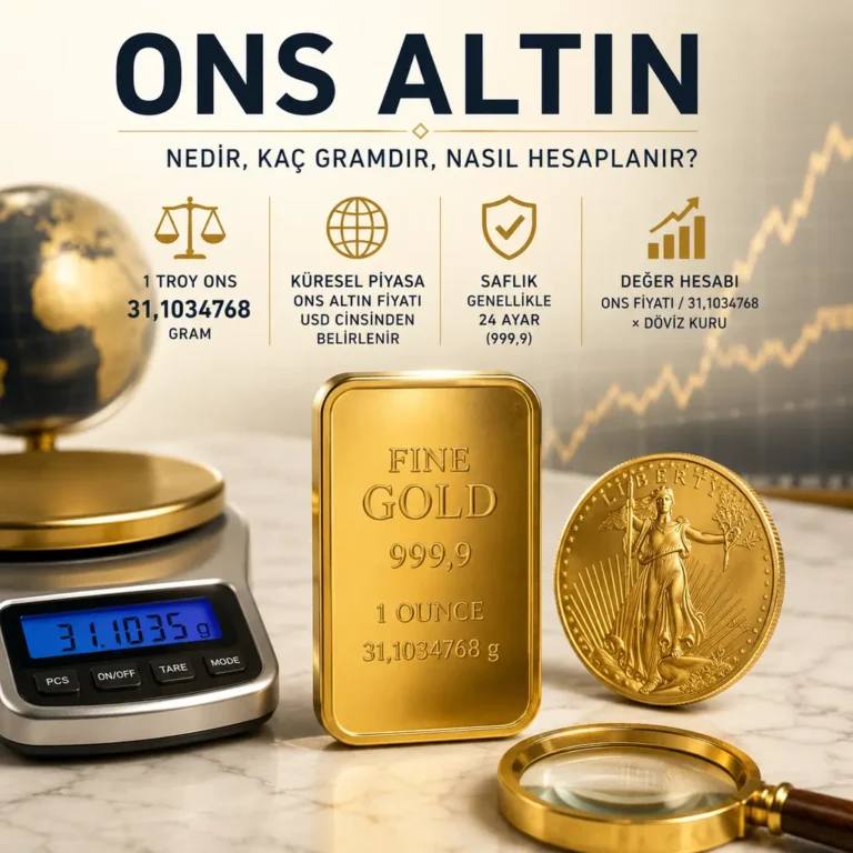 Ons Altın Nedir? Kaç Gramdır ve Fiyatı Nasıl Hesaplanır
