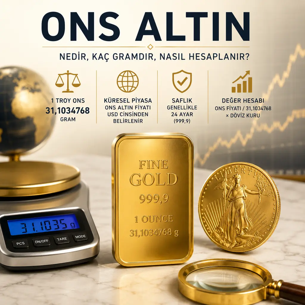 Ons Altın Nedir? Kaç Gramdır ve Fiyatı Nasıl Hesaplanır