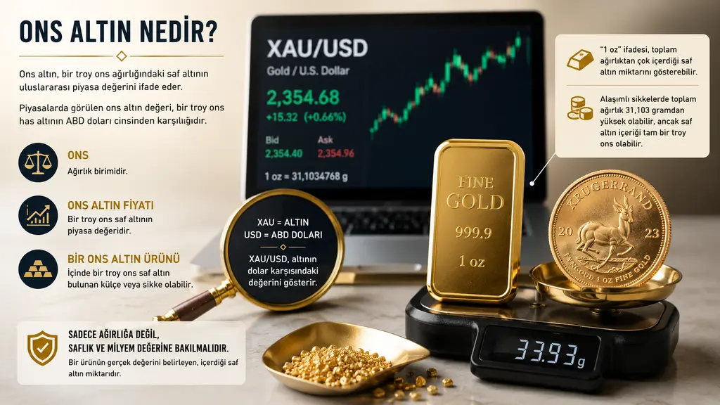 Ons altın nedir?