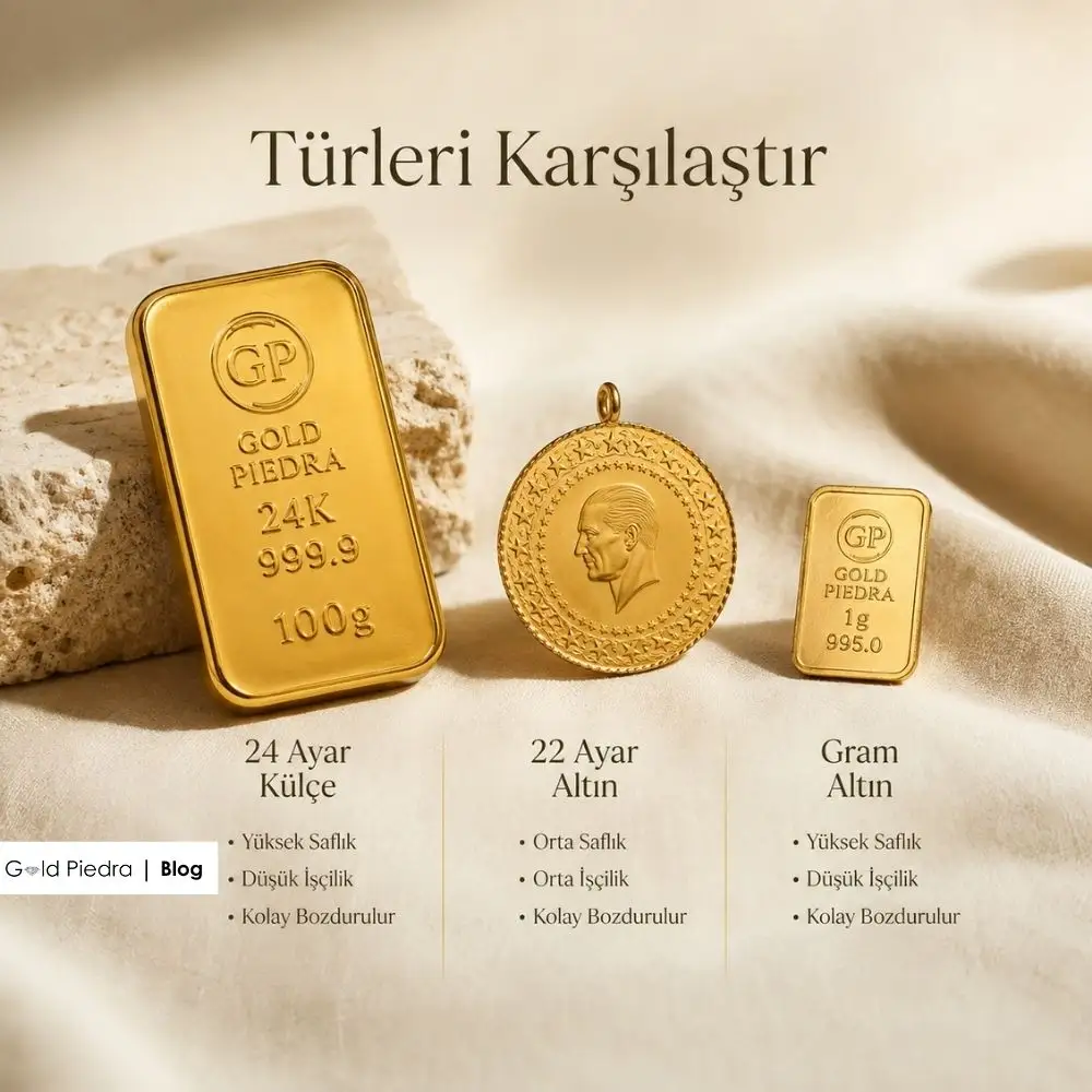 Birikim İçin Altın Türleri Nasıl Karşılaştırılır?