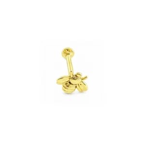 14 Ayar Altın Arı Figürlü Tragus Piercing