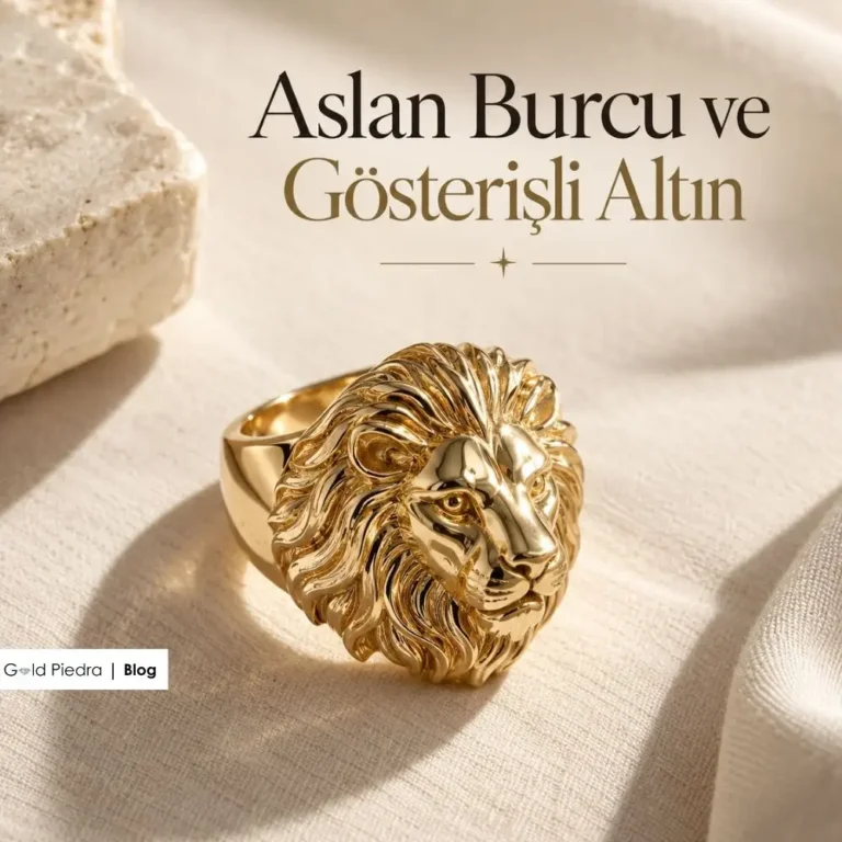 Aslan Burcu Kadınları İçin Gösterişli Altın Takılar