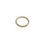 Burgu Desenli Taşsız 14 Ayar Altın Halka Helix Piercing
