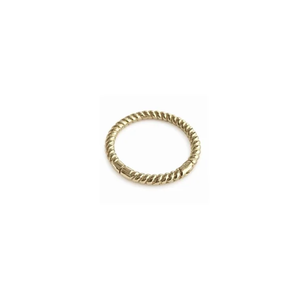 Burgu Desenli Taşsız 14 Ayar Altın Halka Helix Piercing Burgu Desenli Taşsız 14 Ayar Altın Halka Helix Piercing