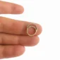 Çift Sıra Taşlı İç İçe Halkalı Altın Helix Piercing