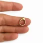 Sivri Uçlu Damla Formlu Altın Halka Helix Piercing